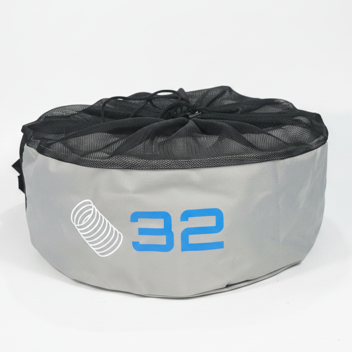 Grey 32 bag - white background