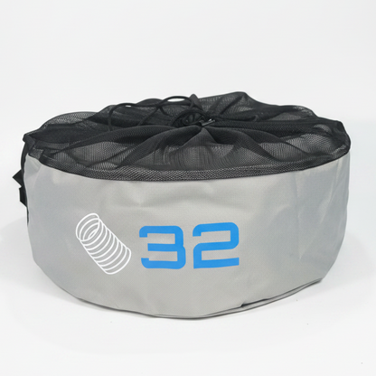 Grey 32 bag - white background